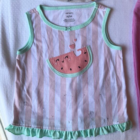 Garanimals and Carter’s Toddler Girls Bundle of Tees and Pants size 3T 4T Pink - Picture 5 of 9